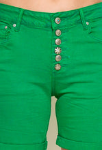 Vert,Short Couleurs à Boutons Fantaisies - Place du jour Vert,Short Couleurs à Boutons Fantaisies - Place du jour